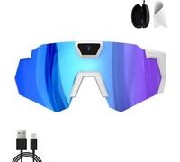 4k HD Pov Sports Glasses with Camera, Baseball & Outdoor Activity Recording Glasses, 120° Ultra Wide Angle HD For Extreme Sports Gear (Ice Blue-A)