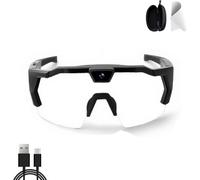 4k HD Pov Sports Glasses with Camera, Baseball & Outdoor Activity Recording Glasses, 120° Ultra Wide Angle HD For Extreme Sports Gear (Transparent color-changing)