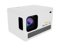 4K HD Projector Dual Band WIFI 500 ANSI Bluetooth Projector WIFI 6.0 Smartphone Same Screen Projector Auto Focus Home Projector(White)