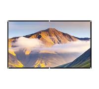 4K HD Projector Screen - 16:9 Anti-Light Optical Fabric, Anti-Wrinkle Folding Film Fabric with 1.1 Gain Reflective Layer | Portable Home Theater Screen for 60-130p Projections