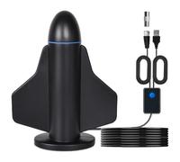 4K HD TV Aerial Indoor, Antenna for Smart TV for Local Channels, with Easy Setup, Magnetic Base & 16.4FT Coax Cable for Freeview HD/DVB-T2/1080P Smart TVs, Long Range HD Reception