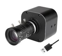 4K HD USB Camera 5X Optical Zoom 10-50mm Variable Lens Mini Web Camera with Microphones 1920x1080@60fps Manual Focus with 2 Image Formats MJPEG and YUY2 Compatible with Window XP/Vista/7/8/10 Linux