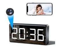 4K HD Wireless WiFi Spy Camera with 170 Wide Angle Surveillance Camera Wifi Indoor Home Alarm Wireless with Infrared Camera Streaming Wifi Remote Discrete Motion Detector