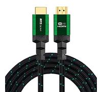 4K HDMI 2.0 Cable 4 ft. by RitzGear. 18 Gbps Ultra High Speed Braided Nylon Cord & Gold Connectors - 4K@60Hz/UHD/3D/2160p/1080p/ARC & Ethernet. Compatible with UHD TV/Monitor/PC/PS5/Xbox