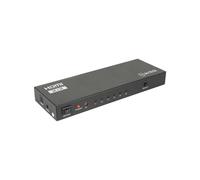 4K HDMI 2.0 Switch/Splitter 2x4 | Gold Plated Connectors | AV:Link, Black