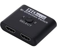 4K HDMI Bi-Direction Switch 4K Splitter, 2 X 1/1 X 2 HDMI 2.0 Cable Switcher Splitter Signal Amplification Multi-Screen Conversion for LCD Display DVD Player PS4 Xbox Digital Camera