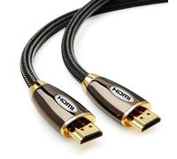 4K HDMI Cable 3M,Nylon Braided High Speed Support 4K@60Hz 2160P HD 1080P 2k@144Hz/120Hz ARC Cable for Soundbar HDR 3D Ethernet Cable Compatible with TV Blu-Ray Player PS4/5 Xbox PlayStation PC Laptop