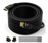 4K HDMI Cable 40 Feet, Ultra HD HDMI 2.0 Cable, Gold-Plated Connectors, 4K @ 60Hz, 2K,1080P, HDCP 2.2, ARC, Bulk HDMI Cables for Laptop, Monitors, HDTV, PS5, Xbox One & More