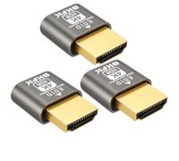 4K hdmi Dummy Plug - Display to hdmi Adapter, Luna Display Virtual Window for Home-edid Emulator-Dummy, displayport Headless dummie dongle1080P 120Hz (4K-HDR(default3840X2160@60HZ-3P)
