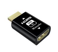 4K HDMI EDID Emulator Passthrough Adapter,Female Port Connected to an External Display,for Extender/KVM Switch/AV Receiver/Video Splitters Support 3840x2160@60HZ,1080@60/120HZ(1 Pack)