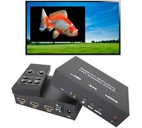 4K HDMI Multi Viewer 2 in 1 Out with Remote - Seamless Switching hdmi 2x1 Multi-viewer,2 HDMI Inputs (Devices) &1 Output (Display), Up to 4K @30Hz, 1080P for PS4,PC,DVD,Security Camera