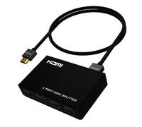 4K HDMI Splitter 1 in 4 out + HDMI cable, Yinker 4K@30Hz 1 to 4 Display Distributor Mirror 1x4 for PS4 Xbox HDTV DVD Player to Monitor Projector