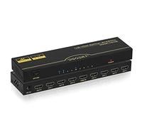 4K HDMI Splitter 1 in 8 Out,8 Way Distributor HDMI Splitter 1x8 Support 4K 3D 1080P HDCP1.4 for HDTV,DVD,Xbox,PS3/4,Blu-ray,Projector