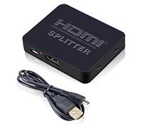 4K HDMI Splitter Full HD 1080p Video HDMI Switch Switcher 1X2 Split 1 in 2 Out Amplifier Dual Display for HDTV DVD PS3 Xbox