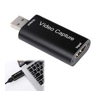 4K HDMI to USB, Hdmi Capture Card 2.0 Video Recording Card, HD-MI to USB 2.0 Usb to Hdmi Adapter, for Live Broadcasts, Conference Rooms, Videoes