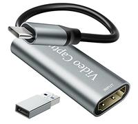 VIXLW Video Capture Card, 4K HDMI to USB C Capture Card, 1080P HD Video Audio Grabber, Game Video Capture for Streaming, Gaming, Teaching, Switch, PS4, PS5, Xbox, Compatible with PC/Windows/Mac OS
