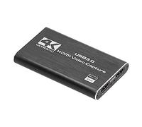4K HDMI Video Capture Card, USB3.0 60Hz Free Drive for Capture Card High Definition Video with LoopMetal for Switch/PS4/Xbox One/OBS/Camera/PC