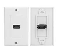 4K HDMI Wall Plate - High Speed Pass Through, No Welding, Recessed Multimedia Outlet for Home Theater