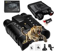 4K Head-Mounted Night Vision Binoculars with 328Yd Range Finder for Adults, Infrared Night Vision Binocular with 9× Zoom 10°FOV 96MP Photo & 4K Video Recording for Hunting Camping Wildlife