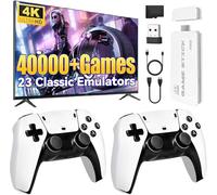 4K high-definition two-player battle game, M15 2.4G wireless retro arcade game console, 64GB/128GB memory, built-in over 20,000 games, mini arcade, portable home game console.