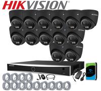 4K HIKVISION CCTV SYSTEM IP POE 8MP 2-WAY AUDIO CAMERA NIGHT VISION SECURITY KIT