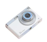 4K Lightweight Portable Ultra HD Digital Camera Retro Camera Compact Vlog Beauty Filter Camera(C13White)