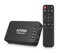 4K Media Player, MYPIN HDMI Media Player Read USB drive/SD card with HD HDMI/AV/VGA Output for RMVB/MKV/JPEG etc with Remote Control