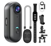 4K Mini Action Camera WiFi 128GB Thumb POV Portable Video Recorder with IPX7 Waterproof Underwater Camcorder Helmet Mount Magnetic Sports DV for Bike Cycling Pet Vlogging