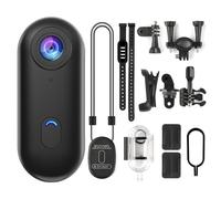 4K Mini Body Camera, Thumb POV Portable Body Cam Sports Action Camera Hands Free Waterproof Recording Wearable Camera Personal Camcorder Helmet Mounted Sports For Cycling, Motorcycle Vlogging (Black)