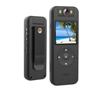 4K Mini Body Camera, WiFi Pocket Worn Camera Wearable Small Video Recorder with 180° Rotatable Lens and Clip, Night Vision Sports Camera Portable Police Body Cam for Guard