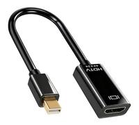 4K Mini DisplayPort to HDMI Adapter, Mini DP to HDMI Adapter Compatible for MacBook Air/Pro Microsoft Surface Pro/Dock TV Monitor Projector, Gold Plated Connector