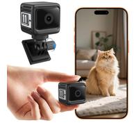 4k Mini Spy Camera HD Hidden Cameras with Audio,WiFi Mini Camera Wireless, 1600ma/8H Battery Life Cloud & SD Storage, Real-Time App Alerts, Night Vision & Motion Detection for Indoor, Home,Baby,Pets