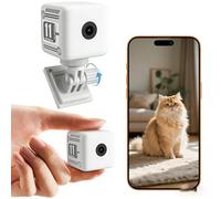 4k Mini Spy Camera HD Hidden Cameras with Audio,WiFi Mini Camera Wireless, 1600ma/8H Battery Life Cloud & SD Storage, Real-Time App Alerts, Night Vision & Motion Detection for Indoor, Home,Baby,Pets