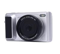4K Mirrorless Camera 64MP Digital Camera with 16X Zoom 2.8 Inch Flip Screen AI Image Stabilization for Photography Travel (Silver)
