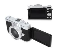 4K Mirrorless Camera, Interchangeable Lens Mirrorless Vlog Camera Kit with 180° Flip Screen, 20x Zoom, Wide Angle Lens, 1200mAh Battery, 4K Digital Camera for Photography (Black)