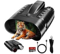 4K Night Vision Binoculars with Range Finder for Adults - Infrared Night Vision Goggles with 8× Zoom, 36MP Photo & 4K Video Recording - for Hunting, Camping, Wildlife & Home Security