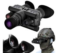 4K Night Vision Goggles for Adults - Helmet Mounted Night Vision Monocular with 4 Color Modes 8X Magnification,32G HD Recording & Playback for Hunting Surveillance