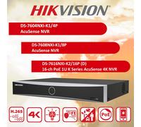 4K NVR Hikvision CCTV System PoE 8MP ColorVu AI Audio In/Outdoor Camera