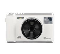 4K Photography Digital Camera, Vlogging Camera Rechargeable 2.8inch Screen 50MP 4K for Teens Adult Beginner (White)