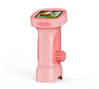 4K Portable Digital Microscope for 1000x with 8 LEDs 4K Portable(395 pink) | for 1000x magnification, 8 adjustable LEDs, 2.4-inch IPS screen, portable ABS body, educational tool