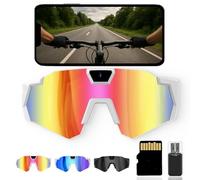 4K POV Sports Glasses with Camera, 2026 Upgrade 120° Ultra Wide Angle HD Wearable Body Adventure Action Glasses, Cameras, for Cycling, Baseball & Outdoors Activities (Multicolor,64G)