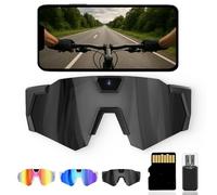 4K POV Sports Glasses with Camera, 2026 Upgrade 120° Ultra Wide Angle HD Wearable Body Adventure Action Glasses, Cameras, for Cycling, Baseball & Outdoors Activities (Black,64G)