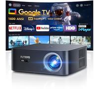 4K Projector【1500 ANSI/Netflix Disney+BBC Player】 Google TV HDR10 Smart Auto Focus/Keystone Full HD 1080P Projector Google Voice Control,300''Display WiFi6 Bluetooth Home Cinema Projectors for Bedroom