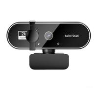 4K Resolution USB Webcam for Remote Learning Video Meetings and Content Creation Compact Design Fits Most Monitors and Laptops (2k)