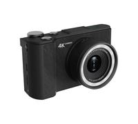 4K Retro Digital Camera, Photography Auto Focus,5MP, 180° Flip Screen, 16X Zoom Design Photography A For Vlogging, Compact &