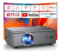 4K Smart Projector for Bedroom | 1200 ANSI, Compatible with Netflix & HDR10 | KOGATA AI Auto Focus, 6D Keystone, 100%-50% Zoom, WiFi 6 & Bluetooth 5.3 | Outdoor & Indoor Home Cinema Projectors