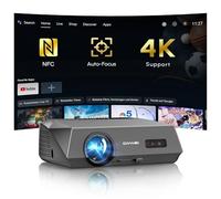 4K Smart Projector with GTV Certified Apps,2300ANSI Daylight Use,DB Audio,ToF CMOS Auto Focus,WiFi6,Bluetooth,HDMI ARC,NFC,Ultra HD Projector for Home Cinema Outdoor Movie Gaming Bedroom