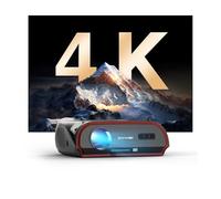 4K Smart Projector with HDR WiFi6 Bluetooth,1580 High Brightness Android TV Daytime Home Theater Projector NFC Cast 6D Keystone LAN HDMI USB, Massive Apps for Outdoor Movie, Golf Simulator, Business