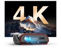 4K Smart Projector with HDR WiFi6 Bluetooth,1580 High Brightness Android TV Daytime Home Theater Projector NFC Cast 6D Keystone LAN HDMI USB, Massive Apps for Outdoor Movie, Golf Simulator, Business