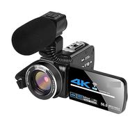 4K Streaming Digital Video Camera Webcam Wifi Camcorder For Photography Infrared Night Vision Outdoor 56MP Vlog Recorder Takes Sharp Smooth(No SD Card,Set 3)